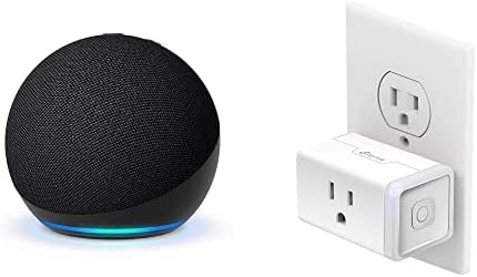 Echo Dot (5th Gen) | Charcoal with Kasa Smart Plug Mini