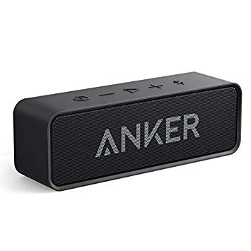 Anker Soundcore Bluetooth Speaker with Loud Stereo Sound, Rich Bass, 24-Hour Playtime, 66 ft Bluetooth Range, Built-in Mic. Perfect Portable Wireless Speaker for iPhone, Samsung and More