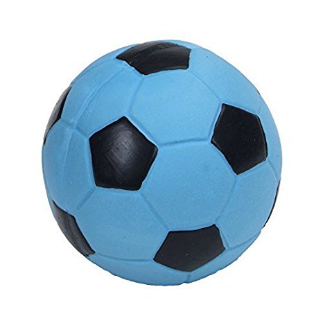 Coastal Pet 3" Rascals Blue Latex Soccer Ball for Puppies and Dogs