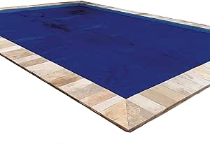 In The Swim 16' x 24' Premium Plus Blue/Black Rectangle Solar Pool Cover 12 Mil for Solar Heating Above Ground Pools and Inground Pools