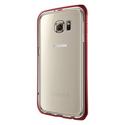 Seidio TETRA Pro Aluminum All Around Bumper Case for use with Samsung Galaxy S6 - Red