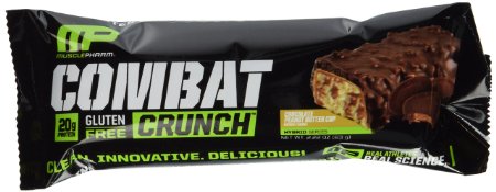 MusclePharm Combat Crunch Bars Peanut Butter Cup 12/Bars, Total Net Wt. 26.67 oz