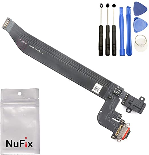 NuFix Replacement for Oneplus 5T Charging Port Flex Connector Board Module PCB Part Dock Connector USB Cable for Oneplus 5T A5010