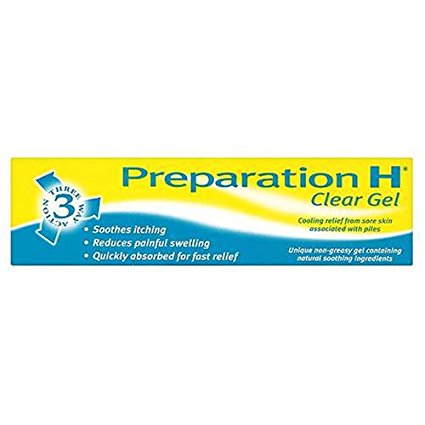 Preparation H 3 Way Action Clear Gel for Sore Skin 50g