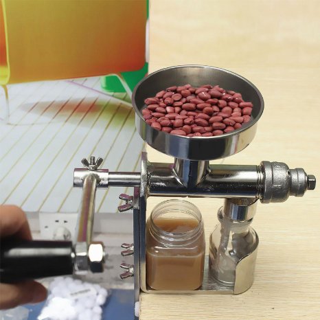 Manual Oil Press Peanut Nuts Seed Expeller Machine Oil Extractor