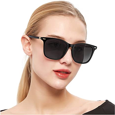 SIPHEW Polarized Mirrored Sunglasses for Women, Fashion Oversized Design Sun Glasses- 100% UV Protection Eyewear