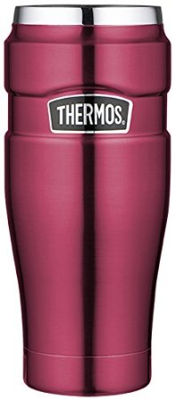 Thermos Stainless King 16 Ounce Travel Tumbler, Raspberry