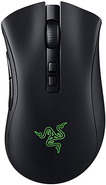 Razer DeathAdder v2 Pro Wireless Gaming Mouse: 20K DPI Optical Sensor - 3X Faster Than Mechanical Optical Switch - Chroma RGB Lighting - 70 Hr Battery Life - 8 Programmable Buttons - Classic Black