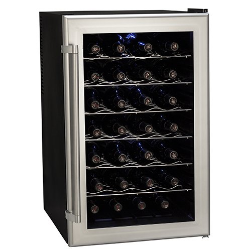 Koldfront 28 Bottle Ultra Capacity Thermoelectric Wine Cooler - Platinum