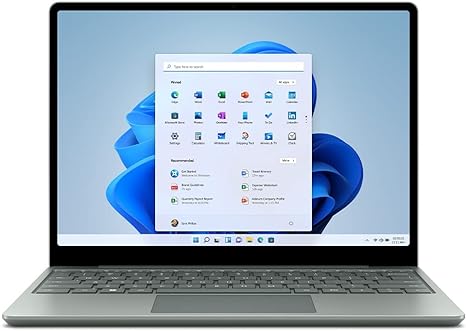Microsoft Surface Laptop Go 2 (2022): 12.4" Touchscreen Laptop (Intel Core i5/8GB RAM/256GB SSD/Windows 11) Sage - English Keyboard