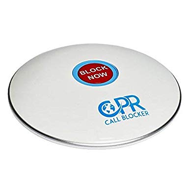 CPR Call Blocker Shield - Pre-programmed With 2000 Scam Numbers Plus The Ability To Block A Further 1500 Numbers At The Touch Of A Button. Caller ID Service Is Required (Gloss White)