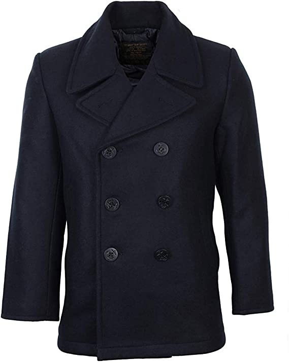 Mil-Tec Men's Us Navy Pea Coat Tuch Jacket