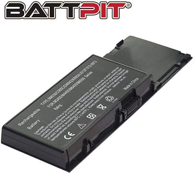 Battpit DW554 Battery for Dell Precision M6400 M6400n M6500 M6500n WorkStations M6400 312-0868 3M190 8M039 C565C DW842 F224C F729F G102C H355F J012F KR854 P267P PG474 TX269 U1698 (6600mAh / 73Wh)