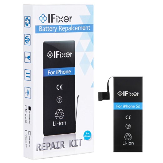 IFixer iPhone 5S 1560mAh Battery Replacement with Repair Tool Kits Instruction Set