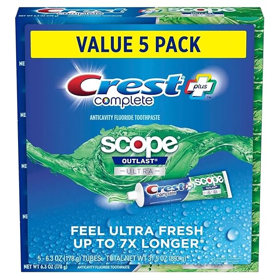 Crest Complete   Scope Outlast Ultra Toothpaste (6.3 oz., 5 pk.)