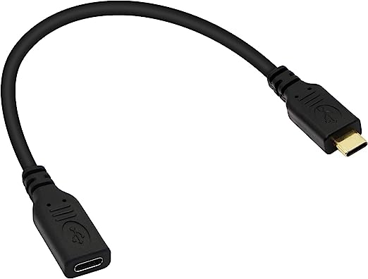 SinLoon USB C Extension Cable Type C Male to Female Short Cable USB 3.1 10Gbps Fast Charging 4K HD Video Audio Data Transfer Cord for Laptop & Tablet & Mobile Phone (Straight)