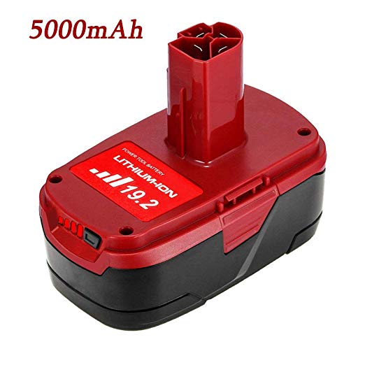 5.0Ah High Capacity C3 Lithium Battery Replace for Craftsman 19.2 Volt XCP Battery 130279005 1323903 130211004 11045 315.115410 315.11485
