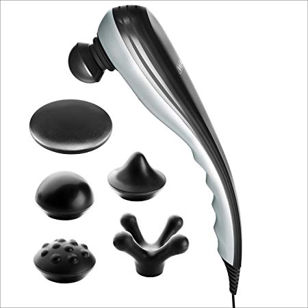 Wahl Deluxe Deep Tissue Percussion Therapeutic Handheld Massager - Variable Intensity - Relieves Pain in The Back, Neck, Shoulders & Muscles - Brand Used by Professionals - 4290-2201