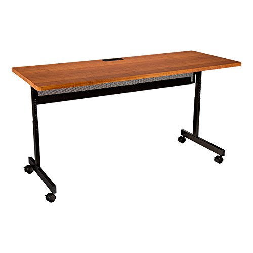 Learniture Adjustable-Height Computer Desk with Electric and USB, 48" W x 24" D, Cherry, LNT-TSU1067R-PK-SO-CH
