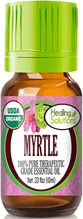 Organic Myrtle Essential Oil (100% Pure - USDA Certified Organic) Best Therapeutic Grade Essential Oil - 10ml
