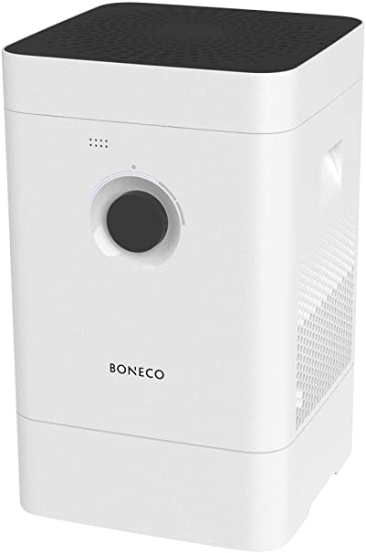 BONECO H300 - Hybrid Humidifier & Air Purifier, 3-in-1 Air Washer - Removes Contaminants Like Pollen and Smoke - Super Quiet - Multi-Settings Including Baby and Sleep Modes