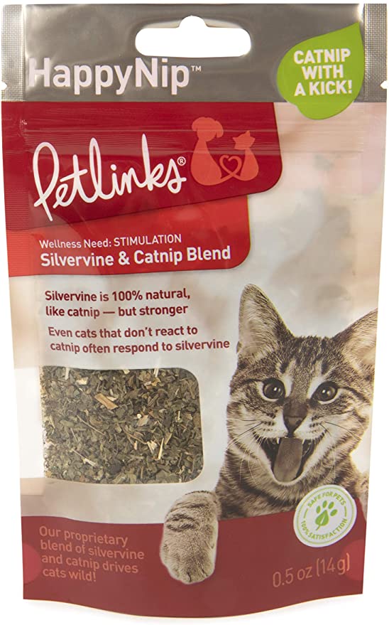 Petlinks Pure and Natural Cat Treats: Greens, Seeds, Loose Leaf Catnip and HappyNip, Catnip Spray