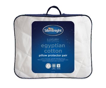 Silentnight Egyptian Cotton Pillow Protector, White