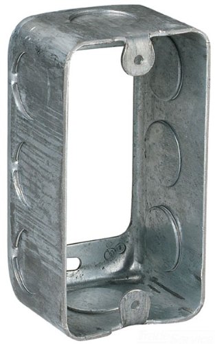 Steel City 59361-1/2 Handy/Utility Outlet Box Extension Ring, Drawn Construction, 4-Inch Length by 2-1/8-Inch Width by 1-7/8-Inch Depth, Galvanized