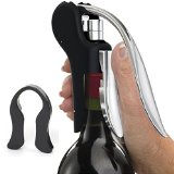 Vinomaster Wine Bottle Lever Screwpull Opener Gift Set - Best Rabbit-Style Corkscrew Bar Accessory