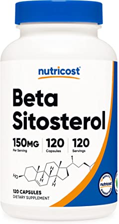 Nutricost Beta Sitosterol 150mg, 120 Capsules - Non-GMO, Gluten Free, Vegetarian Friendly