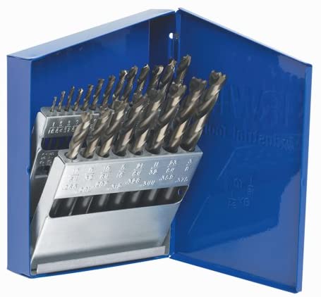 Irwin Industrial Tools 73149 TurboMax Fractional Metal Index Drill Bit Set, 21-Piece