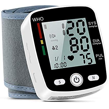 Blood Pressure Monitor, FDA Approved Automatic Digital BP Monitor Irregular Heart Beat Detection with Large Display Screen& Voice Prompt Support Charging Supply for Home Travel Use (5.3"-8.5")