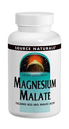 Source Naturals Magnesium Malate 625mg, Supports Muscles and Energy Production,100 Capsules