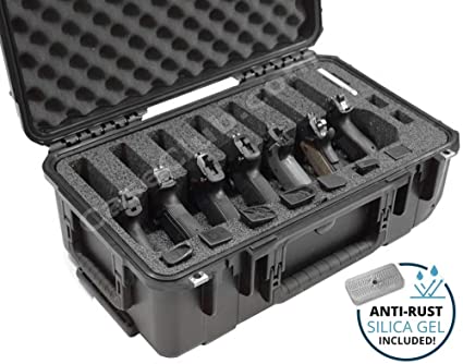 Case Club Waterproof 7 Pistol Case with Silica Gel to Help Prevent Gun Rust