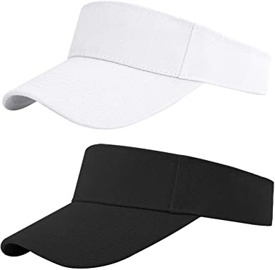 Cooraby Sports Sun Visor Hats Adjustable Sun Visor Caps for Women and Men