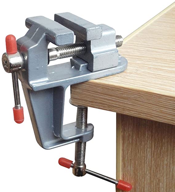 Sourcemall Mini Bench Vise Small Table Clamp Hobby Craft Repair Tool (Clamping Range: 0-1.2inch)