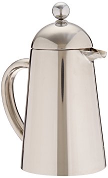 Francois et Mimi Double Wall French Coffee Press, 12-Ounce, Stainless Steel