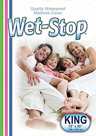 Wet-Stop Waterproof Mattress Cover King Size: Incontinence Products For Adults And Toilet Training Children, Hypoallergenic