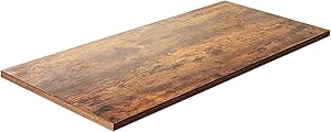 TOPSKY One-Piece Table Top for Electric Standing Desk Adjustable Desk (Rustic Brown, 54"x23.4"x1.2")