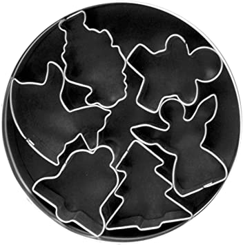 Fox Run Christmas Cookie Cutters, Regular, Silver