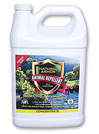Natural Armor Animal Repellent – Gallon - 128 Ounce - Rosemary Scent - Concentrate - A Deterrent Spray That Gets Rid Of & Keeps Out Rodents, Animals & Critters