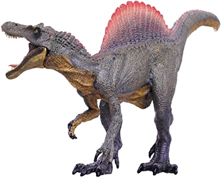 Gemini&Genius Spinosaurus Action Figures Jurassic World Park Dinosaurs Model Early Science Education and Collectible Toys for The Dino Lovers and The Coolest Gift for The Boys(Brown )
