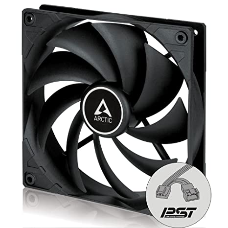 ARCTIC F14 PWM PST - 140 mm PWM PST Case Fan with PWM Sharing Technology (PST), Very Quiet Motor, Computer, Fan Speed: 200-1350 RPM - Black