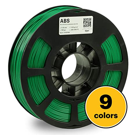 KODAK ABS Filament 1.75mm for 3D Printer, Green, Dimensional Accuracy  /- 0.03mm, 750g Spool (1.7lbs), ABS Filament 1.75 Used as 3D Printer Filament to Refill Most FDM Printers