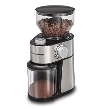 Hamilton Beach 80382 Burr 14 Cup Coffee Grinder, Grey