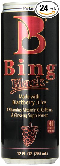 Petey's Bing Black Beverage, 12 Ounce (Pack of 24)