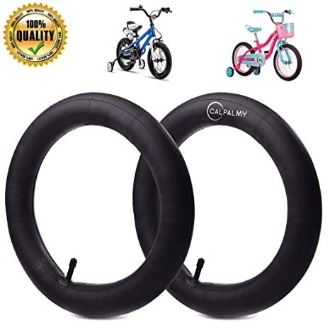 16'' x 1.75/2.15 Wheel Replacement Inner Tubes (2-Pack) for Most 16’’ Kid Bikes Like RoyalBaby, Schwinn, Dynacraft Magna and Titan - Made from BPA/Latex Free Premium Quality Butyl Rubber