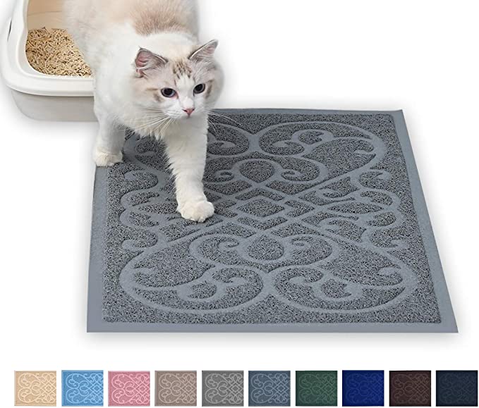 PetLike Cat Litter Mat Kitty Litter Mats, Traps Litter from Box and Cats, Cat Litter Trapping Mat Pet Food Mat