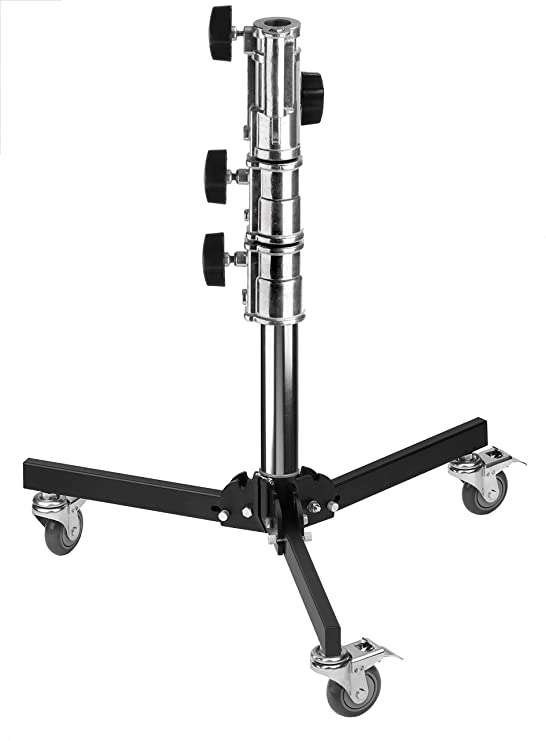 Impact Lowboy Steel Stand with Wheels and Combo Head (4')