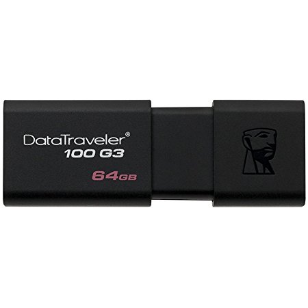 Kingston Digital 64GB 100 G3 USB 3.0 DataTraveler (DT100G3/64GB)